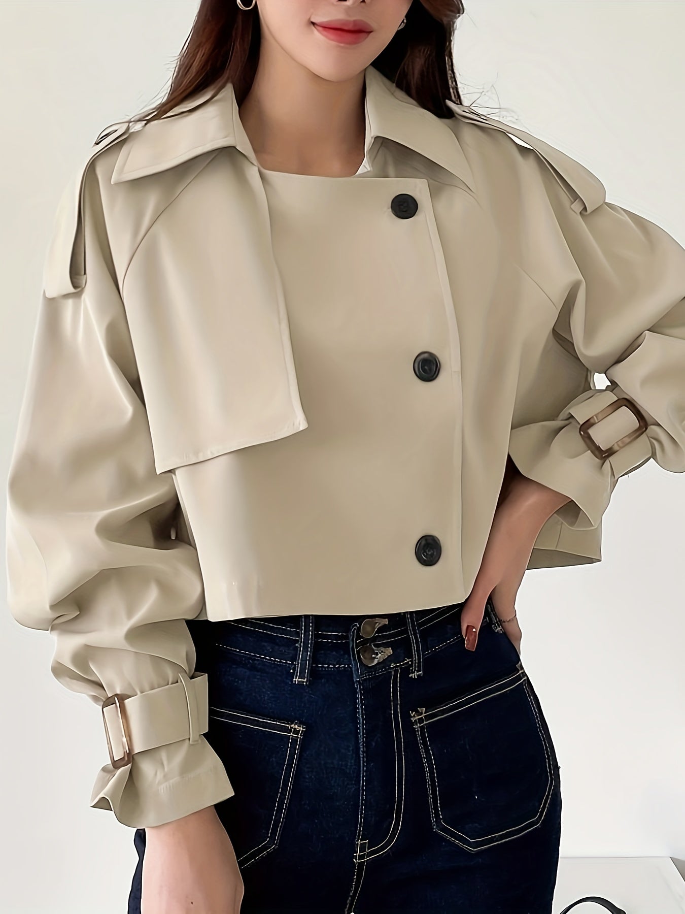 Manteau Long Imperméable pour Femme - LuxeStyle