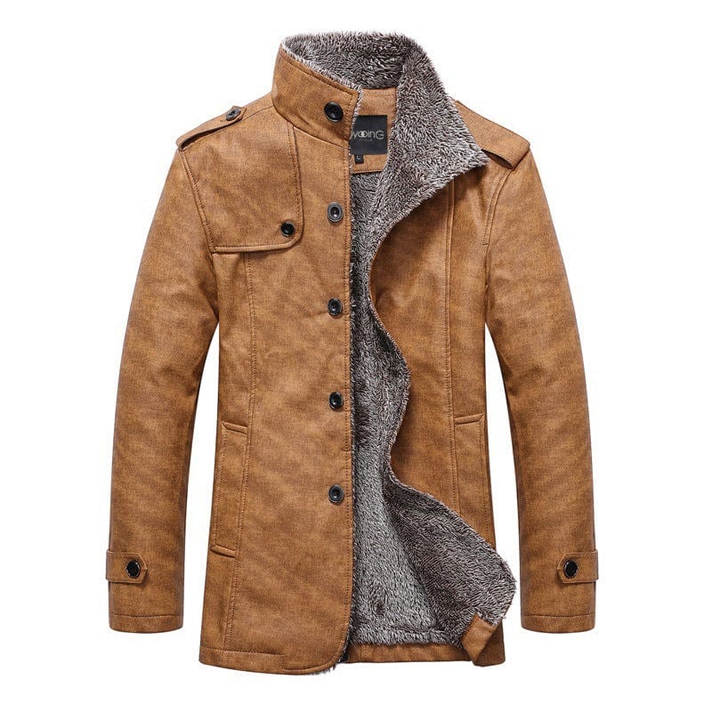 Veste Cuir Artificiel Hiver Homme