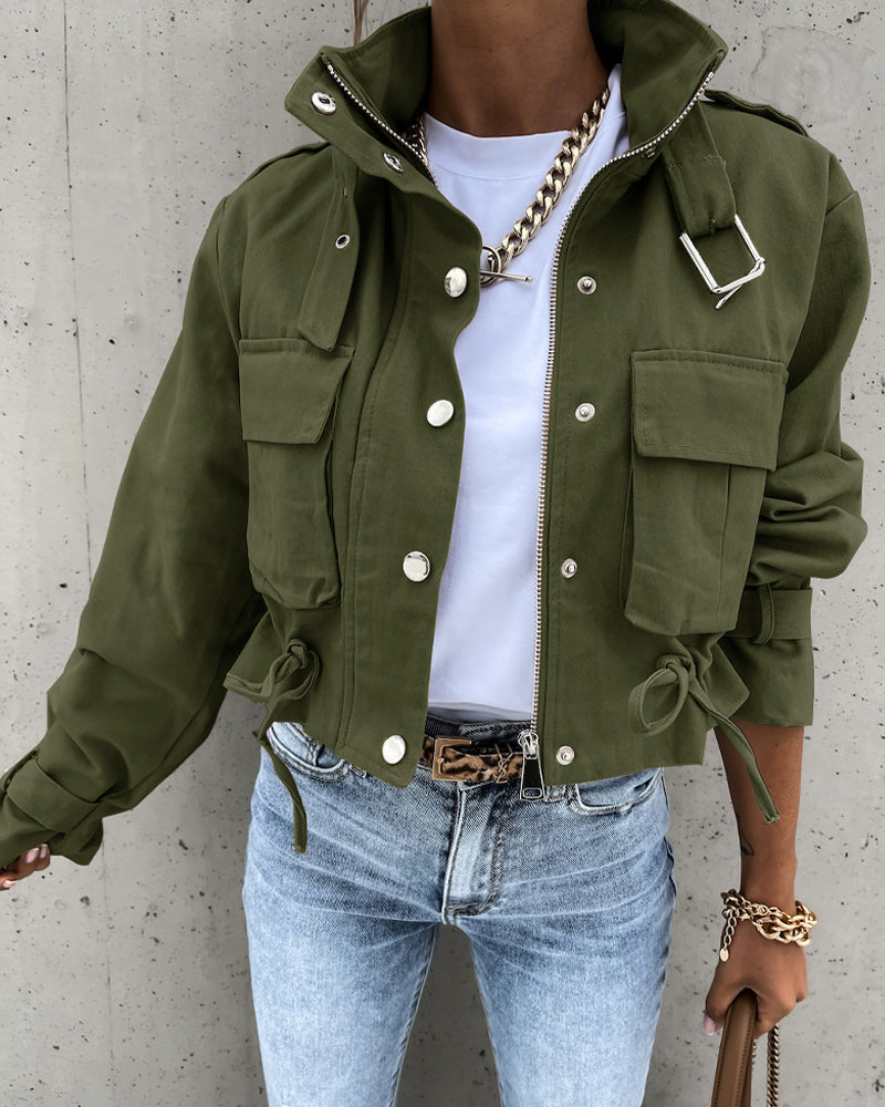 Veste zippée tendance pour homme élégant
