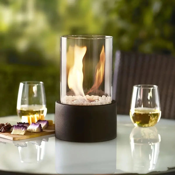 Cheminée de table Élégante à Flammes Réalistes - LuxeStyle