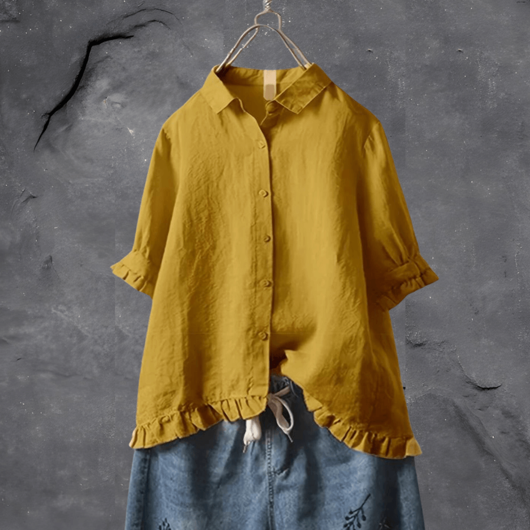Blouse Féminine Manches Bouffantes pour Femme au Quotidien