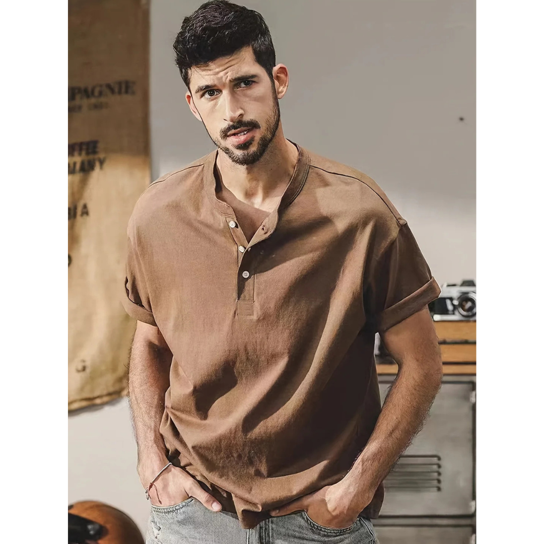 T-Shirt Homme Relaxe Manches Courtes - luxestyle