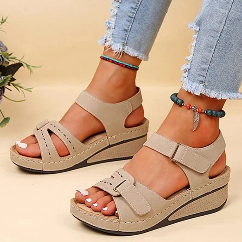 Sandales talons hauts en cuir femme colorées