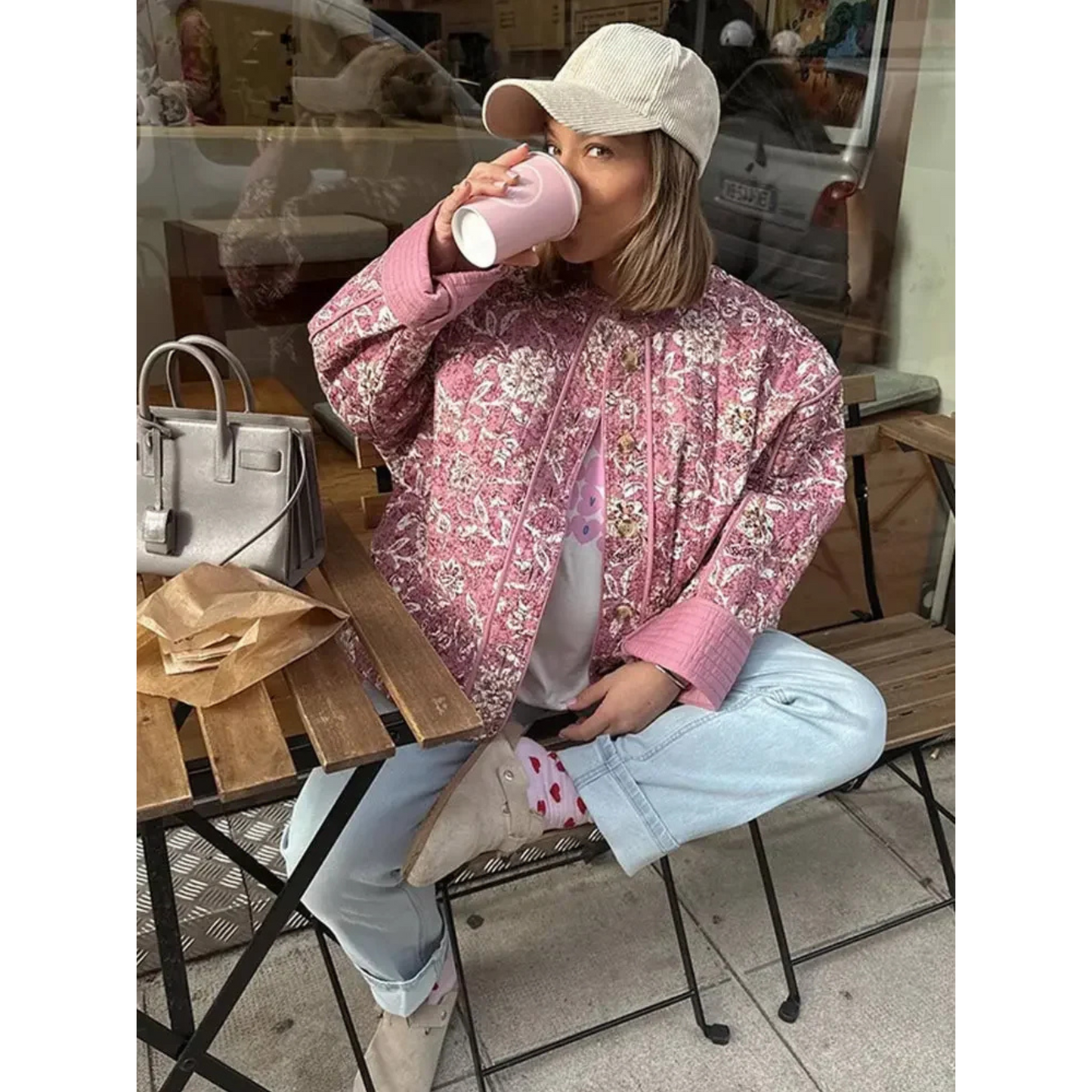 Veste Femme Printemps Florale Élégante - luxestyle