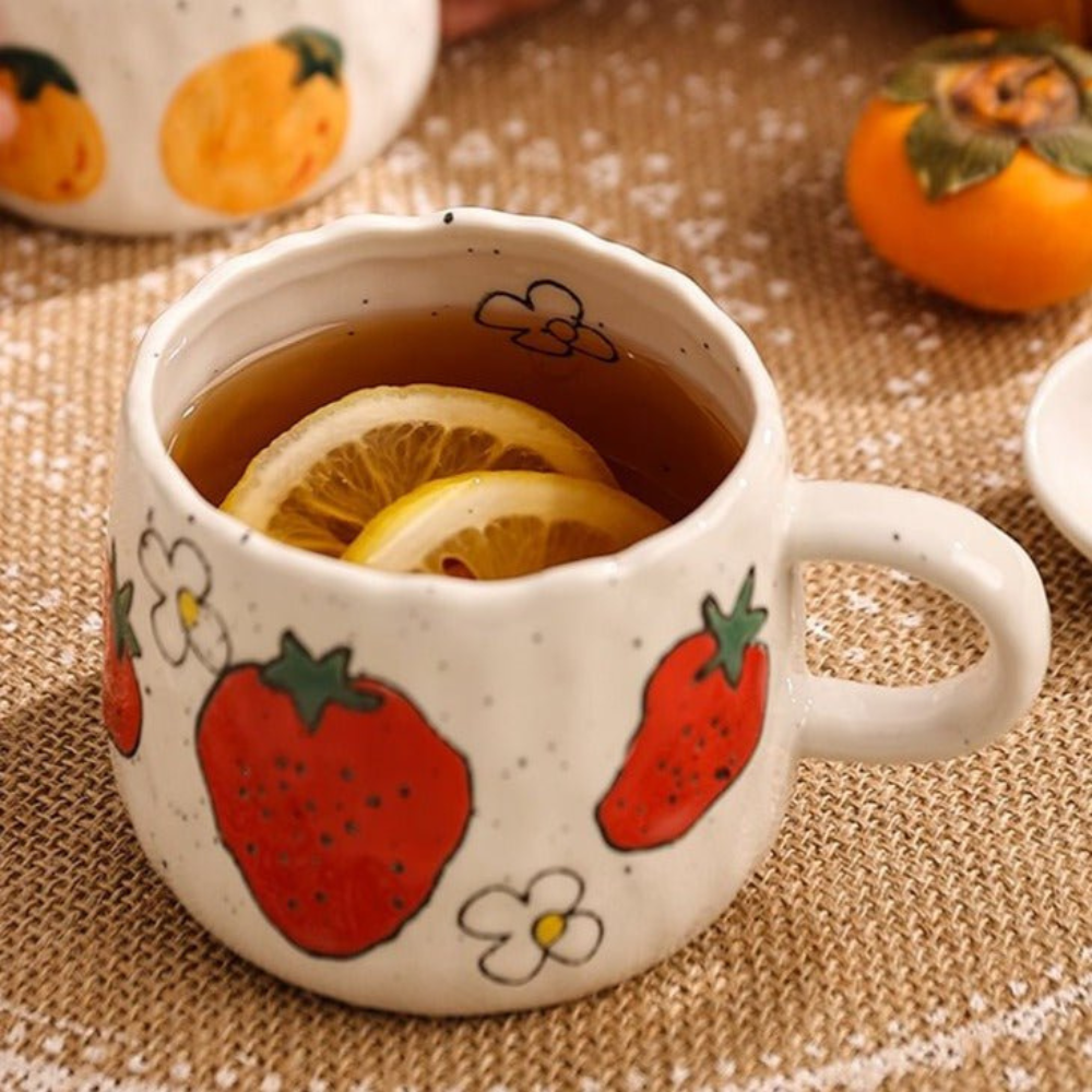 Tasse Colorée Fruits Amusante