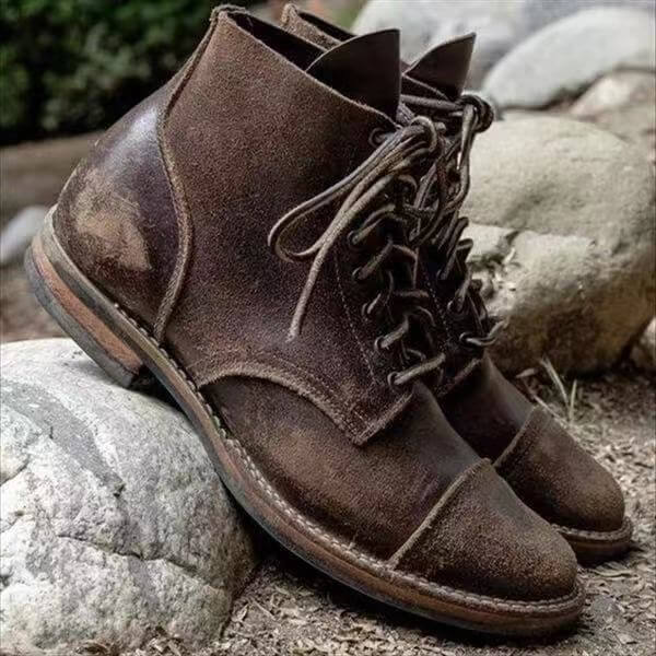Bottes Ankle Cuir Vintage pour tous les jours