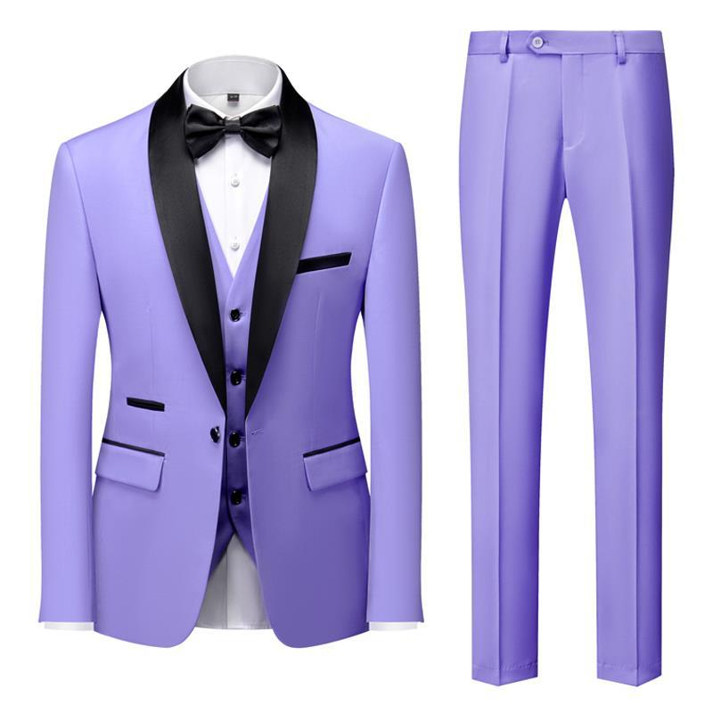 Costume Homme Classique Noir avec Nœud Papillon Élégant