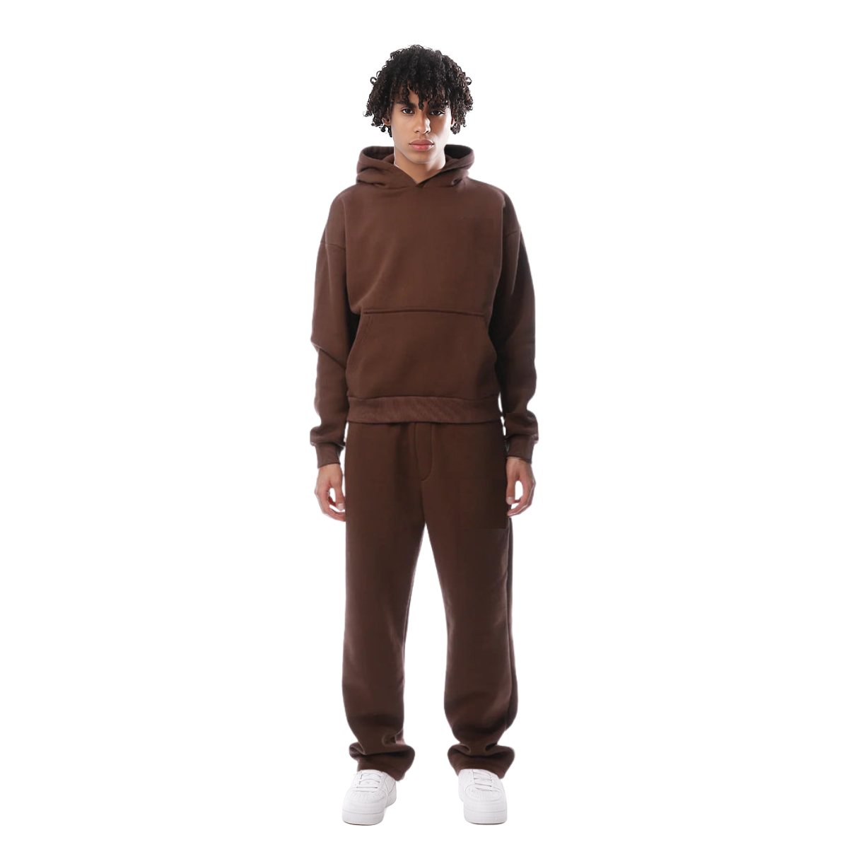 Sweat à Capuche Noir Polyvalent avec Poche Avant