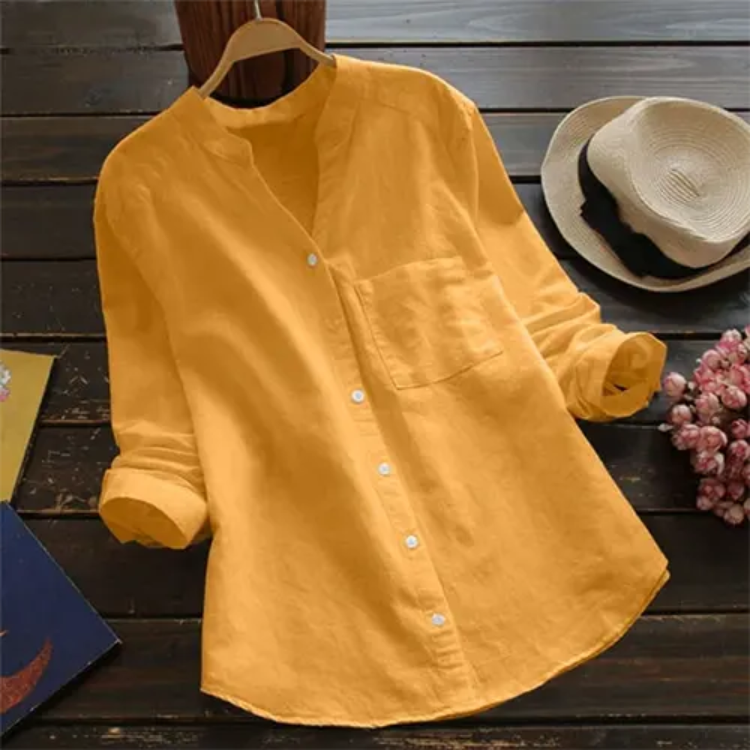 Chemise Femme Élégante Manches Longues Été