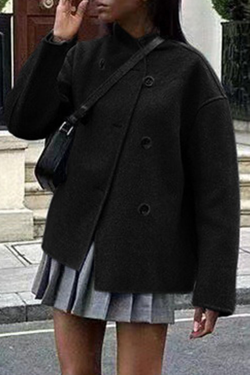 Veste Femme Élégante Col Relevé