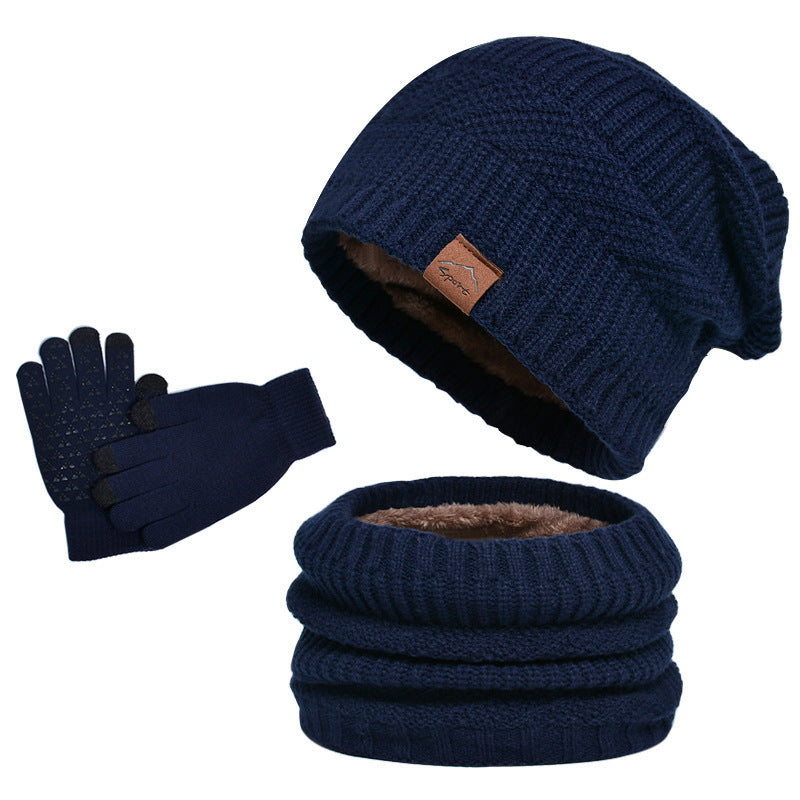 Kit Hiver Complet avec Casquette, Écharpe et Gants pour Homme