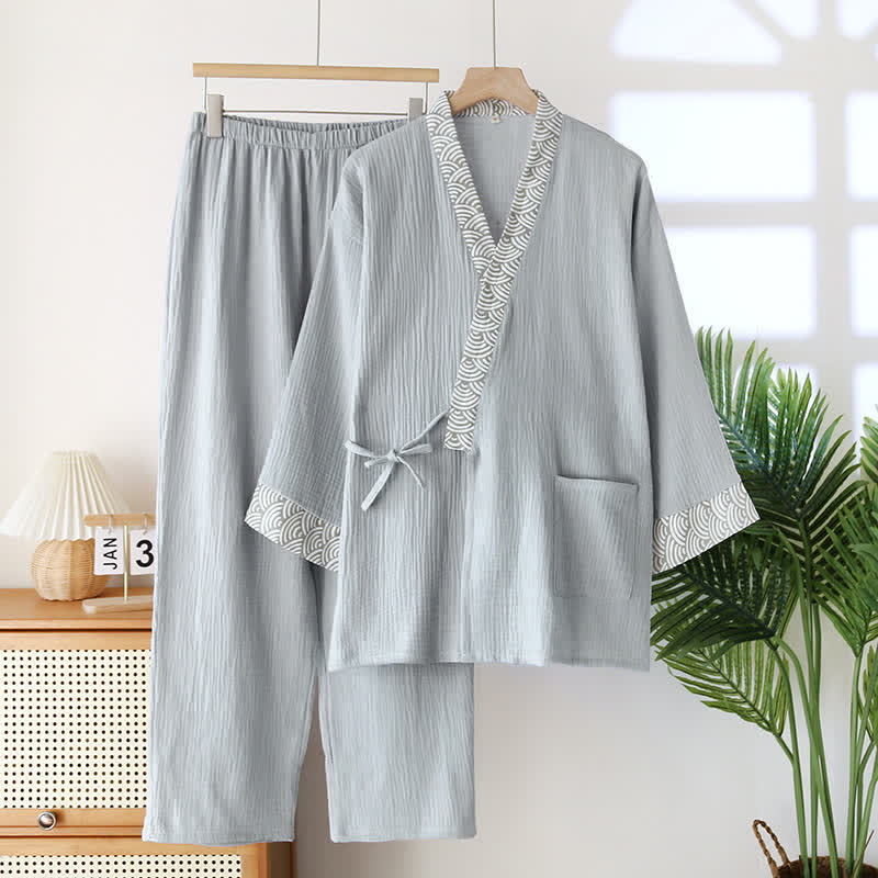 Pyjama Kimono Confortable pour Dames et Hommes