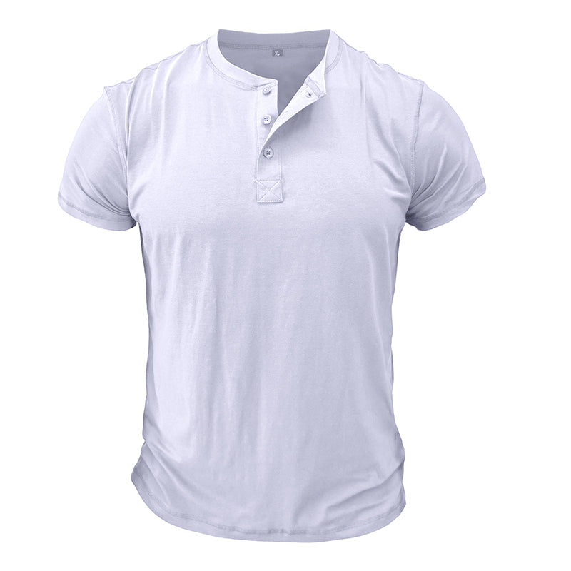 T-shirt Décontracté Marine Homme Manches Courtes