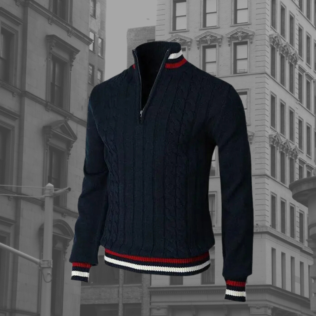 Pull Col Roulé Élégant pour Homme Hiver