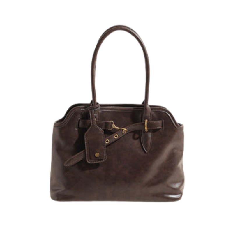 Sac à main vegan élégant avec anses en cuir artificiel - LuxeStyle