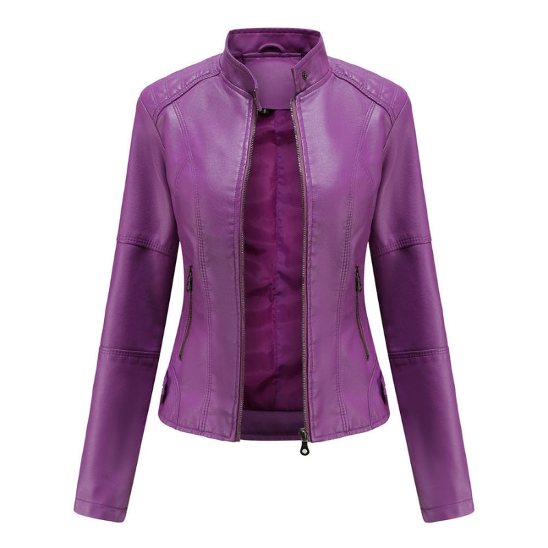 Veste Femme Chic à Manches Longues avec Poches Serrures