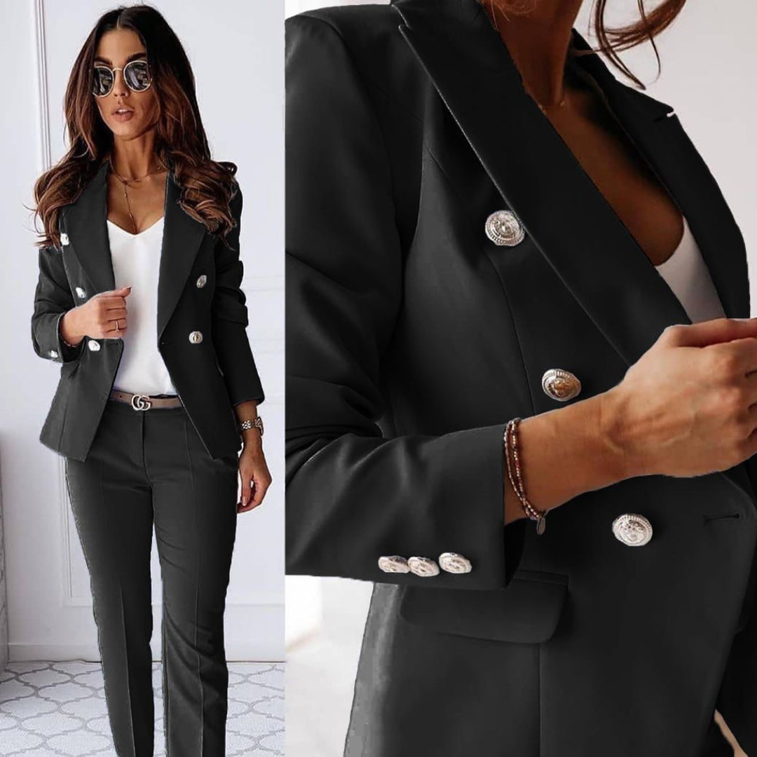 Costume Femme Classique Deux Boutons Chic