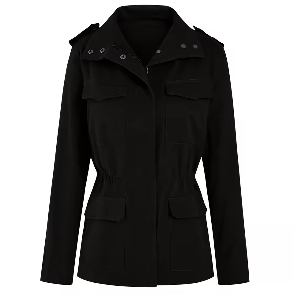 Veste Femme Élégante – Veste de Printemps Légère avec Capuche