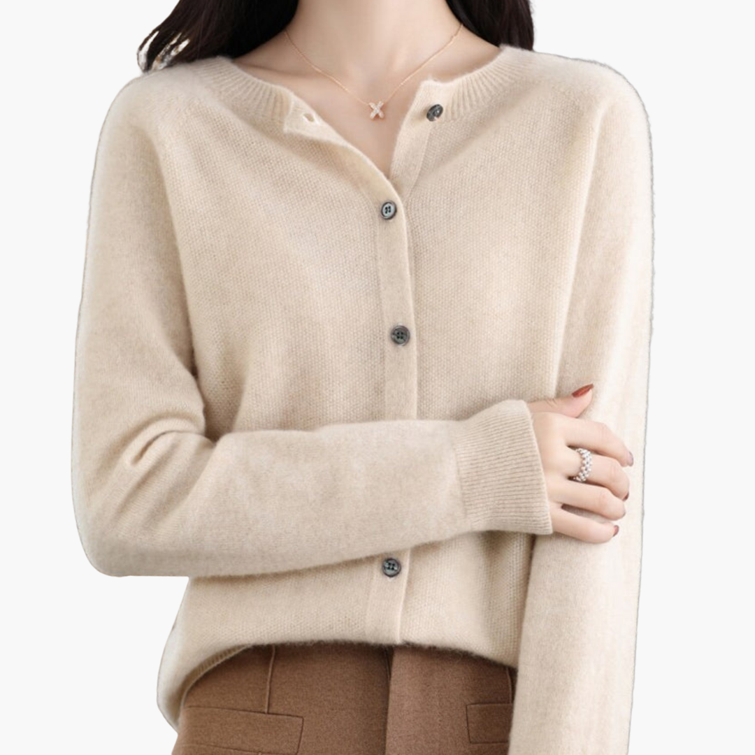 Gilet Femme Élégant Rose Doux Boutonné