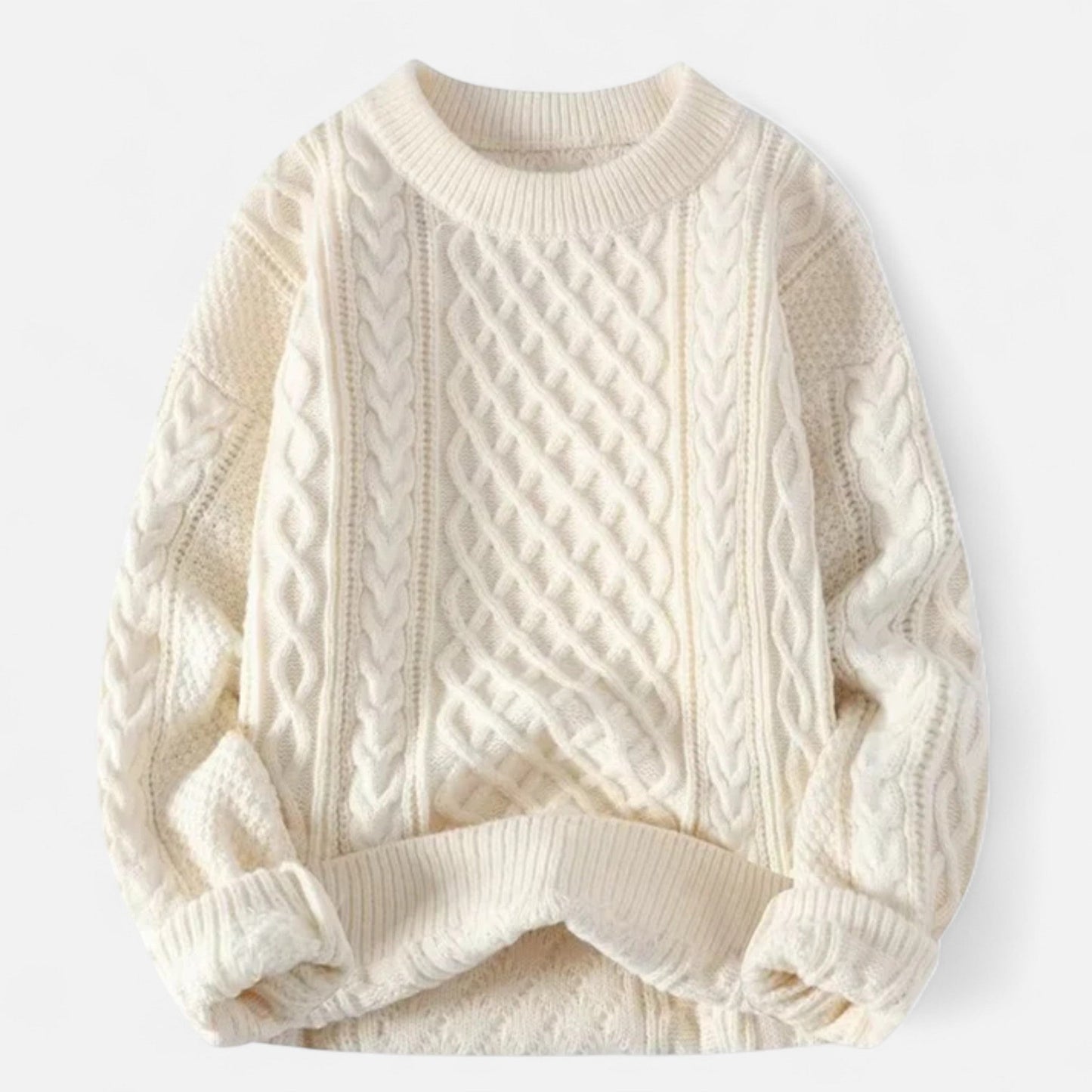 Pull en Laine Rouge à Col Rond pour Homme → Pull Laine Écarlate Col Arrondi Homme