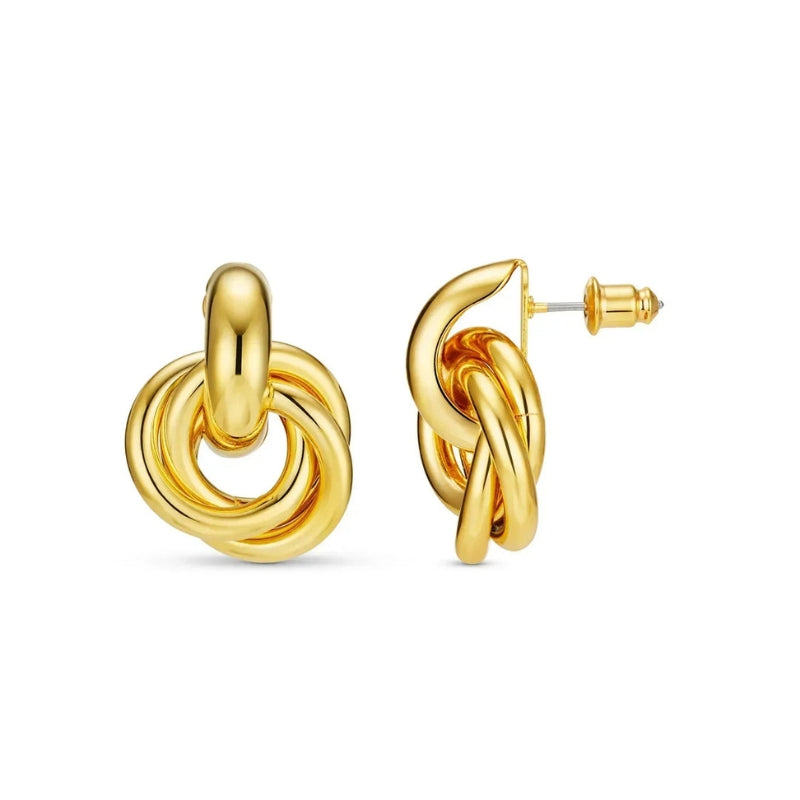 Boucles d'oreilles Élégantes Entrelacées avec Fermeture Sûre - LuxeStyle