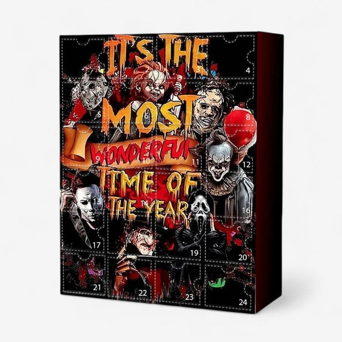 Calendrier de l'Avent Épouvantable avec Héros de Films D'Horreur - LuxeStyle
