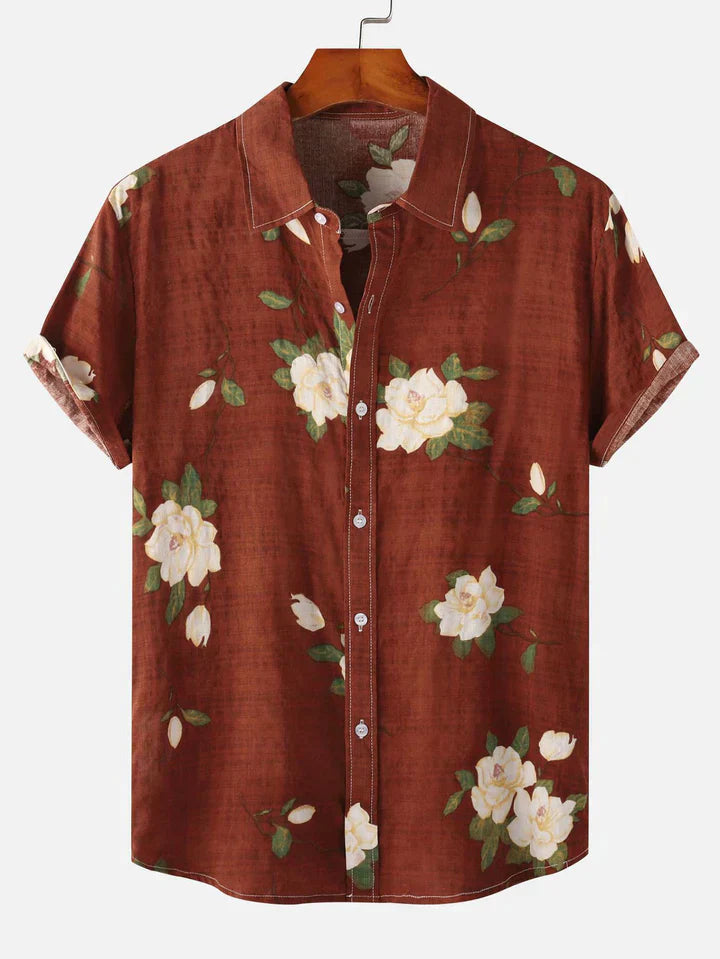 Chemise à fleurs décontractée estivale