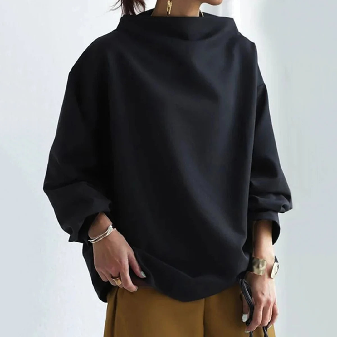 Pull Féminin Manches Longues Élégant Noir - luxestyle