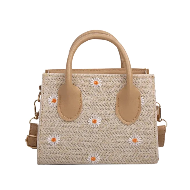 Sac à Main Fleuri avec Bandoulière Ajutable
