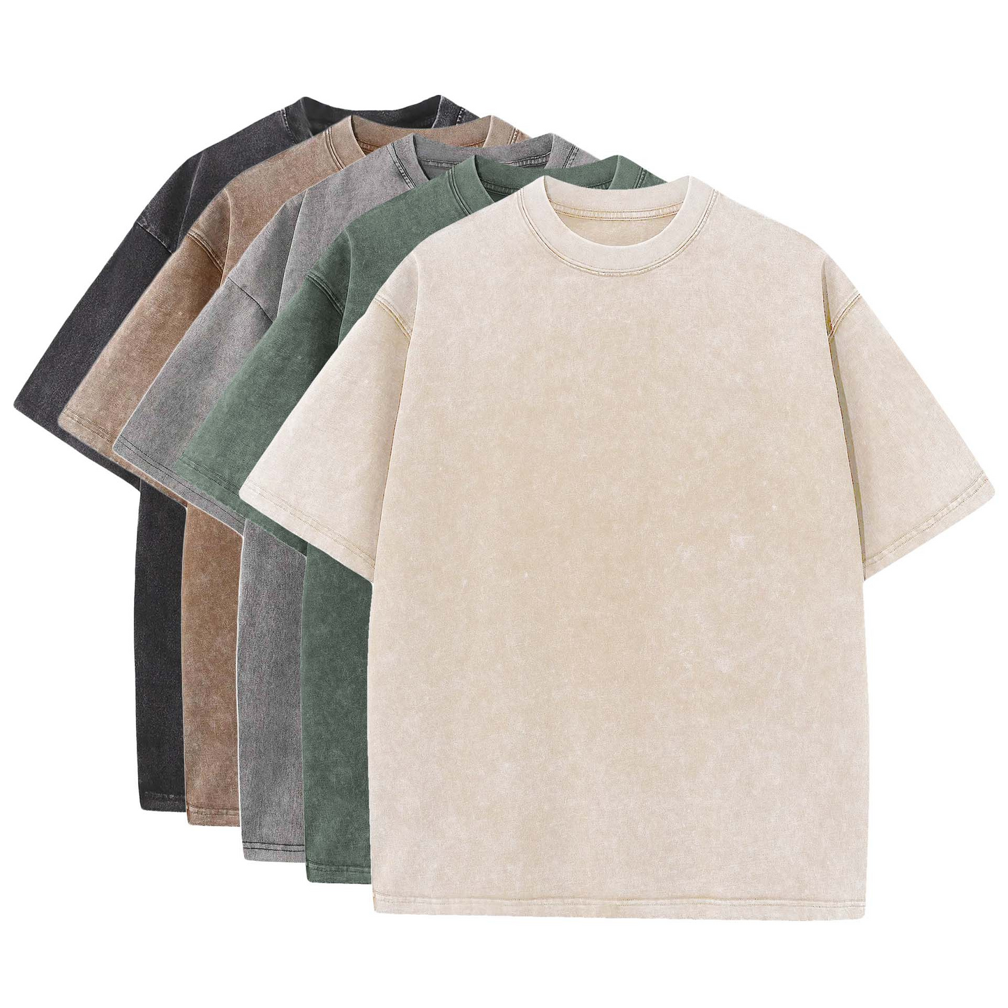T-shirts Homme Classique 5 Pièces - luxestyle
