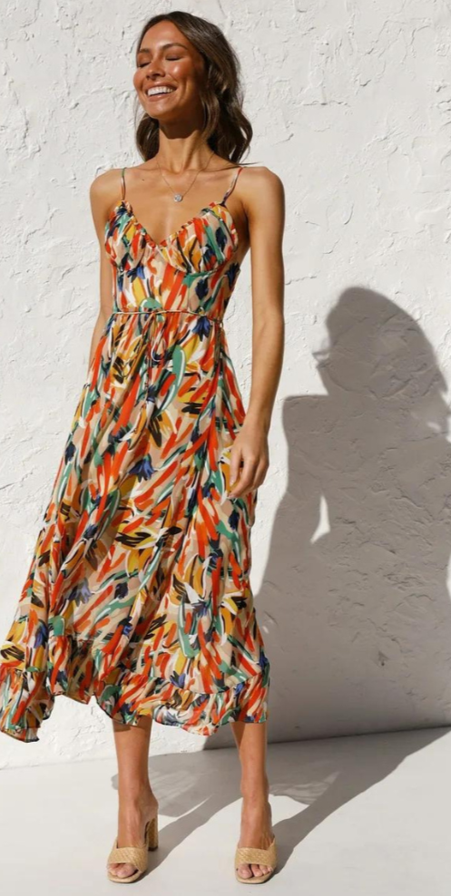 Robe Élégante Été pour Femmes avec Col Rond