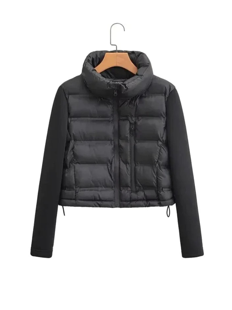 Veste Zippée Féminine Élégante Noir - luxestyle