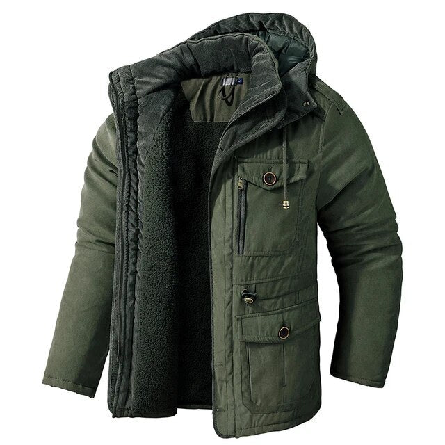 Veste Polaire Capuche Multi-Poches