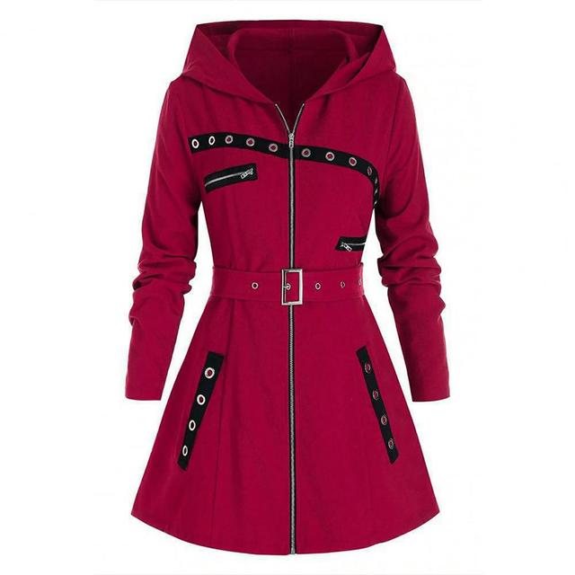 Manteau Élégant Hiver avec Capuche pour Femme