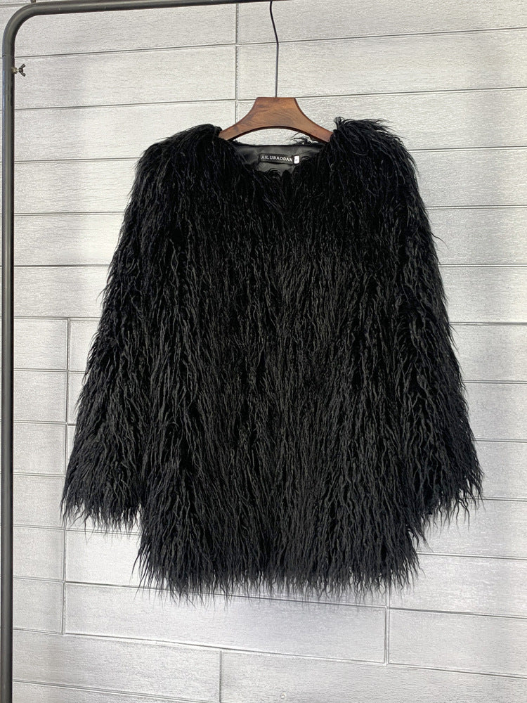 Manteau Femme Élégant Hiver Longue Taille
