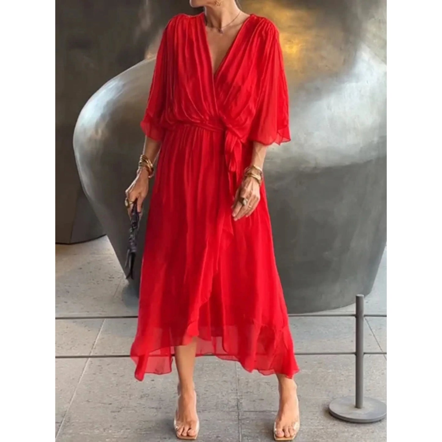 Robe Élégante en Soie pour Femmes