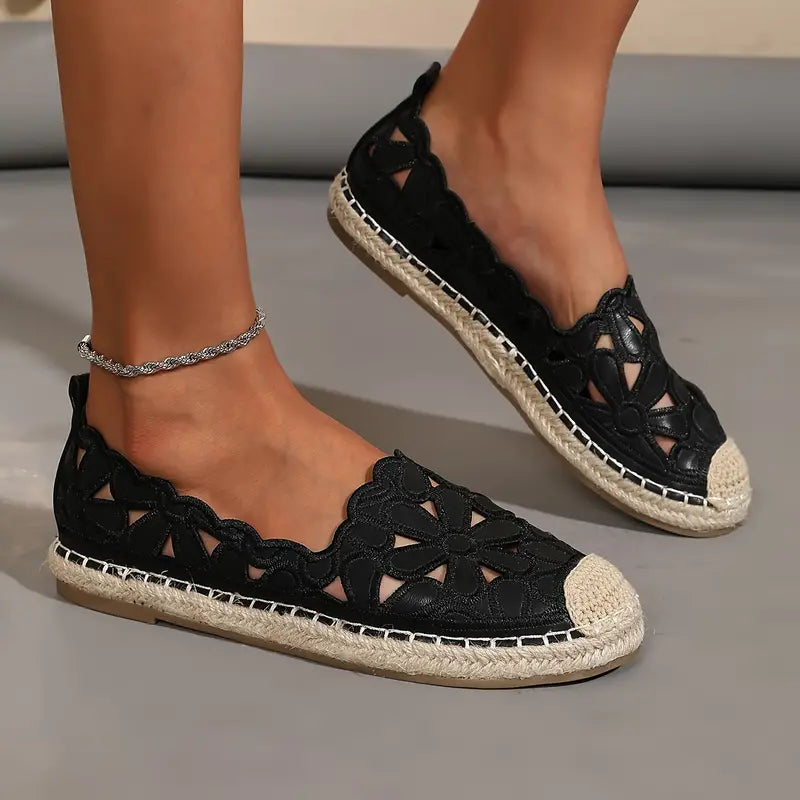 Sandales Femmes Été – Espadrilles Confortables à Fleur