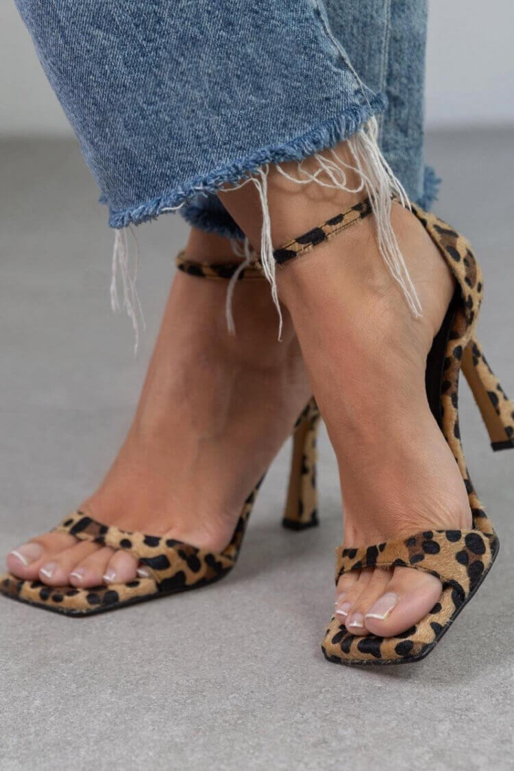 Sandales Élégantes à Talon pour Femmes avec Fermeture à Cheville - LuxeStyle