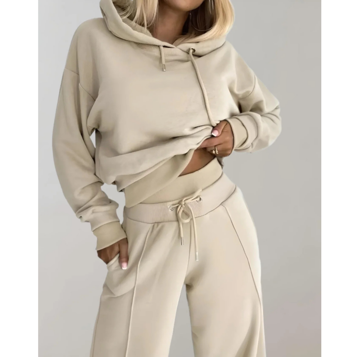 Ensemble Femme 2 Pièces Décontracté | Hoodie Coloré & Pantalon Élégant