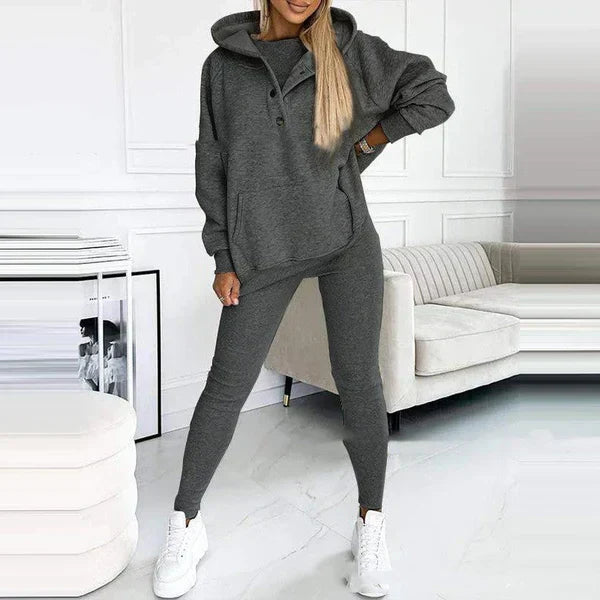 Ensemble Femme Chic 3 Pièces Polyvalent et Doux