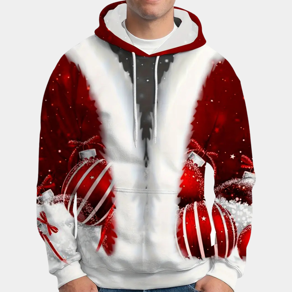 LAIS - Pull de Noël à Capuche pour Hommes