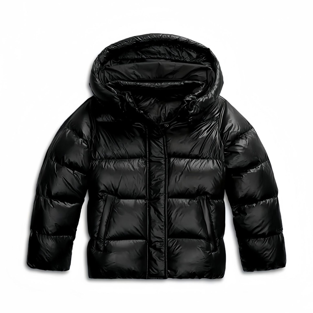 Parka Homme Noir Matelassé