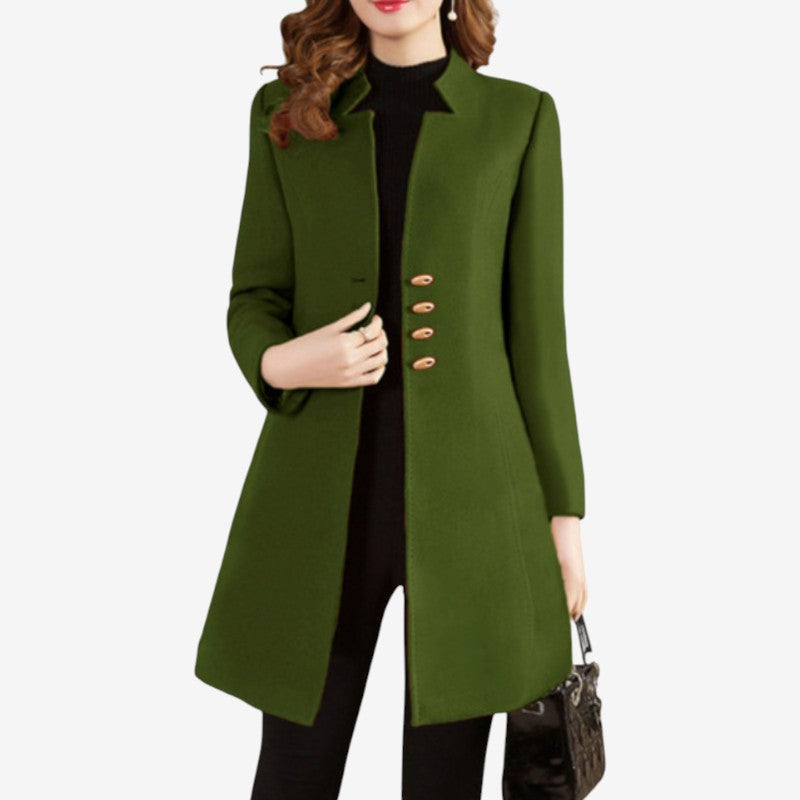 Parka Femme à Manches Longues avec Fermeture Éclair