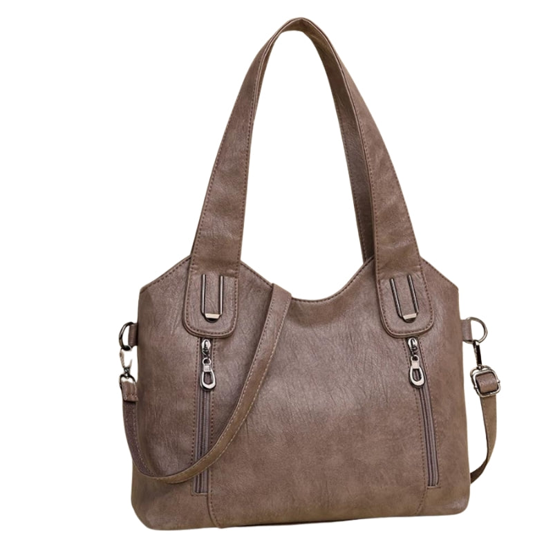 Sac à bandoulière femme avec poches zippées multiples