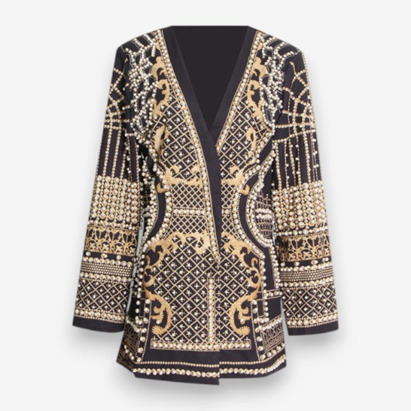Veste Féminine à Manches Longues Col en V