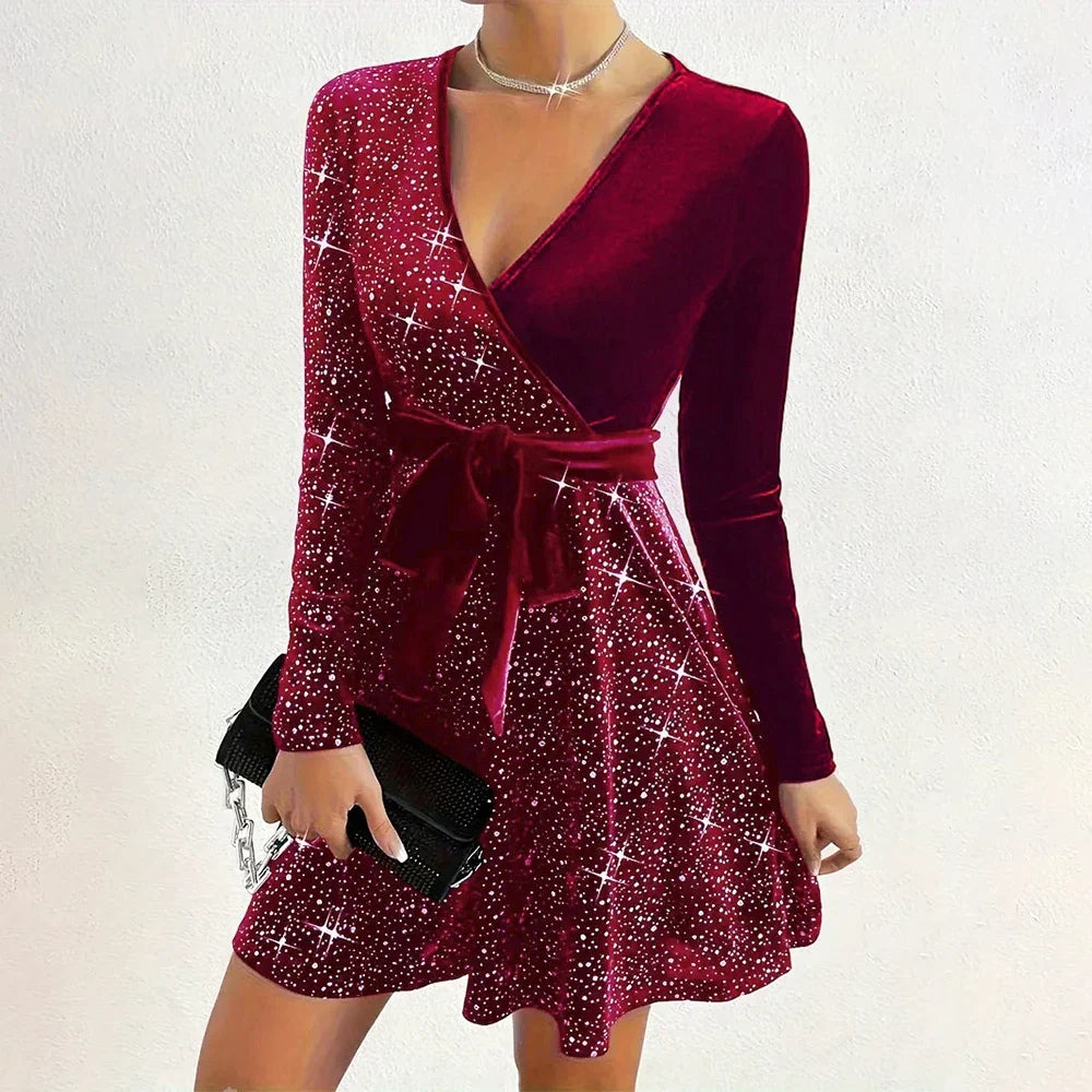 Robe Chic à Manches Longues pour Femme