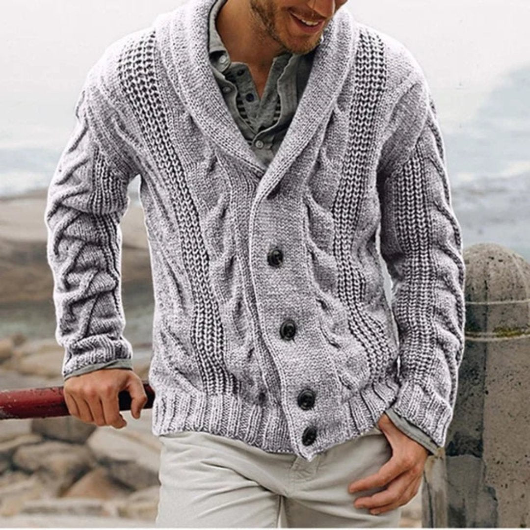 Cardigan Homme Hiver Manches Longues