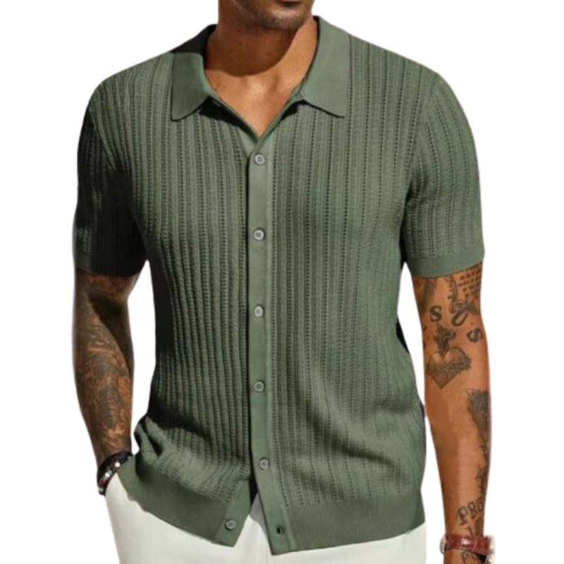 Chemise Homme Classique Col Revers