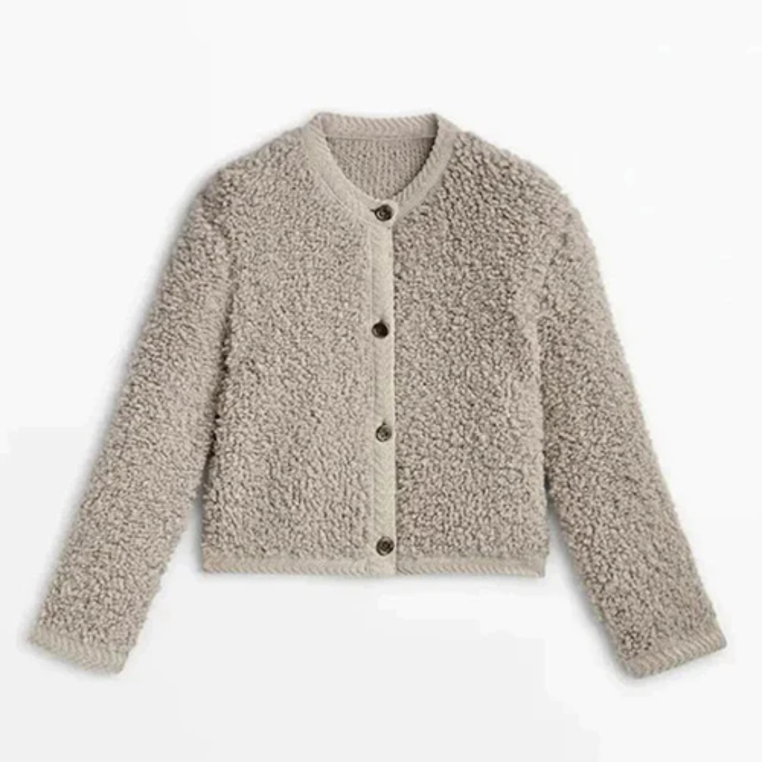 Cardigan Femme Hiver Élégant Court