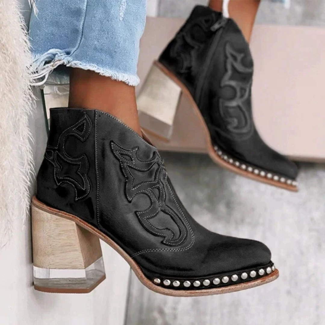 Bottes Hauts Talons Élégantes Féminines